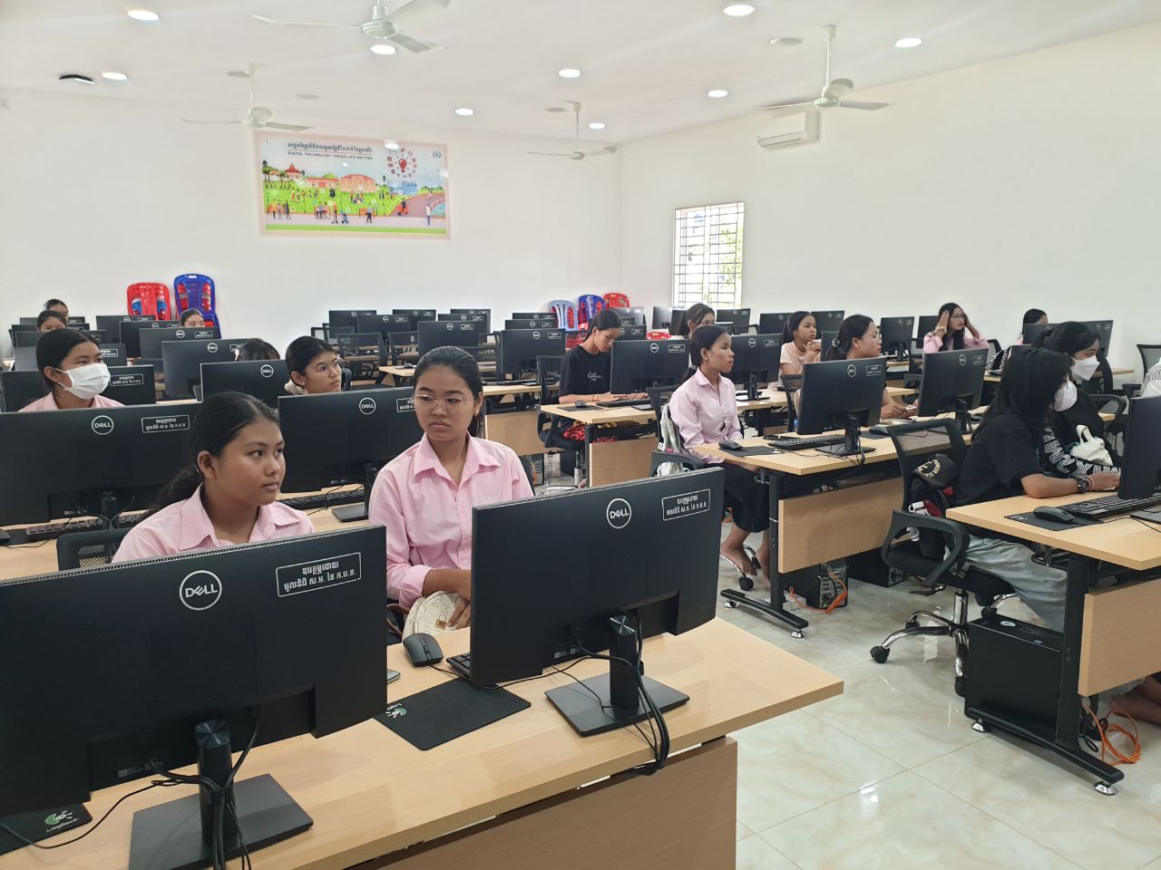The Sisters of Code team conducted training at three Community Tech Center.